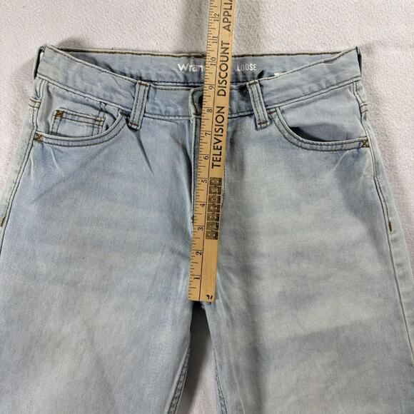 Wrangler Vintage Loose Fit Light Wash Jeans Youth 10 Husky 90s Denim Street Wear - Picture 7 of 9